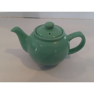 Price & Kensington Teapot Teal Blue/Green 4" Tall